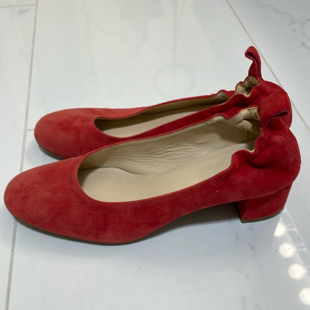 Everlane Red Suede Day Heel